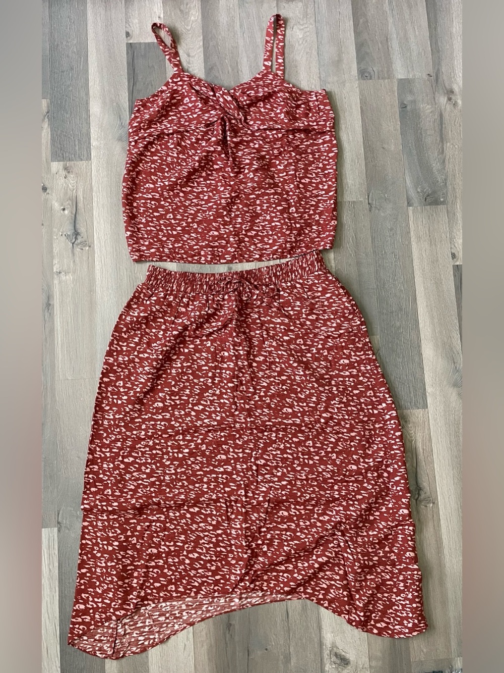 Simply Vera Vera Wang Rust Two-Piece Skirt Set Size XL